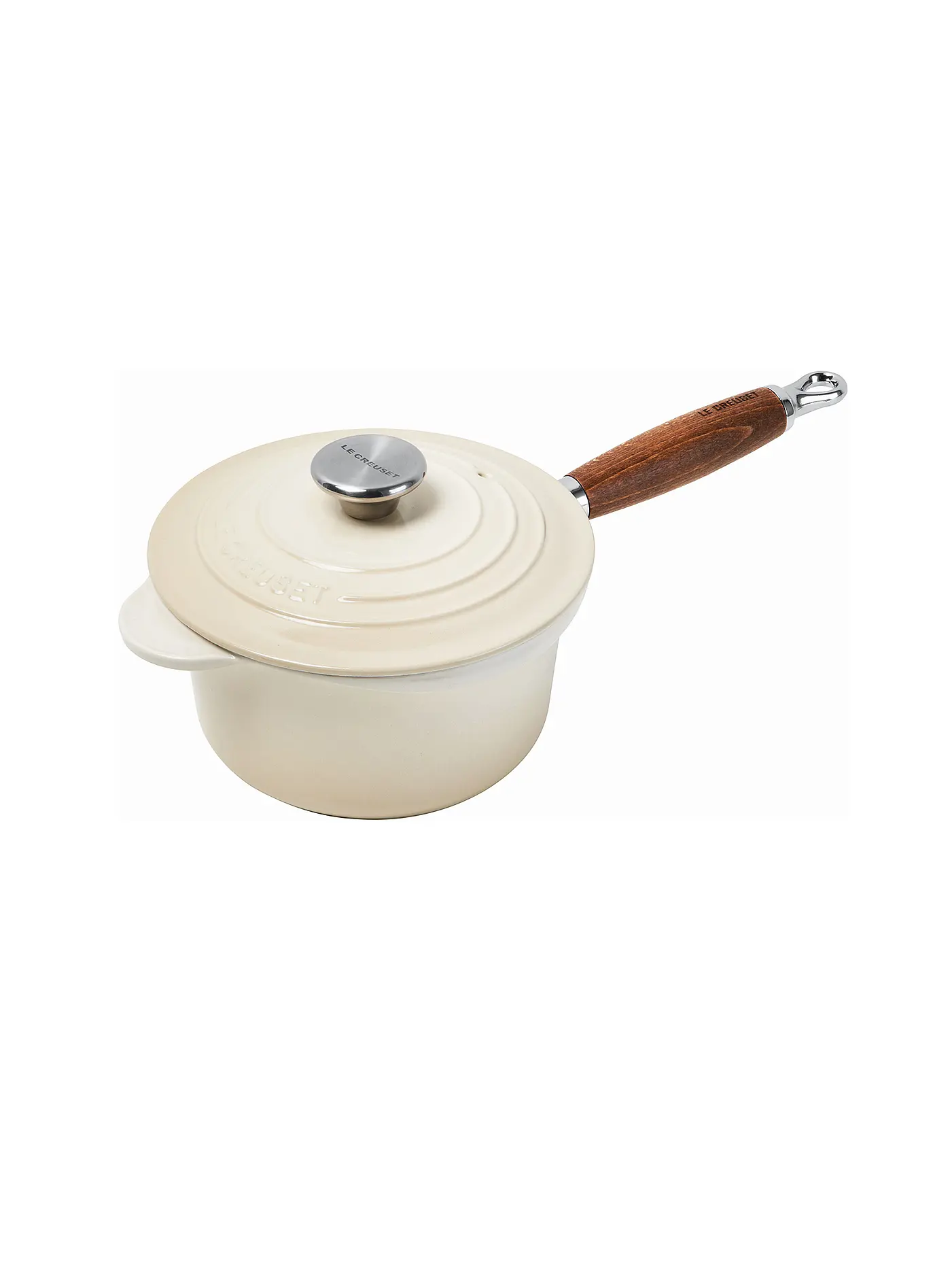 LE CREUSET | Profitopf mit Holzgriff 18cm Meringue | 